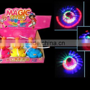 Super Laser Top cartoon Flashing led light Laser Top LED Light Spin-Baby blade Music Wind Up Spinning Flash top toys