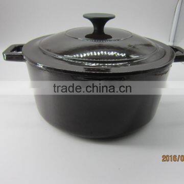 black enamel cast iron casserole, cast iron roaster, porcelain enameled cookwares, cast iron enamel coat pots, cast iron woks,