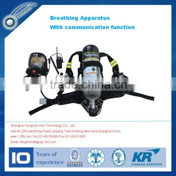 EN137 Fire Breathing Apparatus,with communication function face mask, carbon fiber cylinder