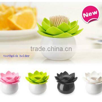 plastic lotus toothipick holder