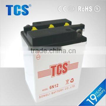 Hot sell lead acid 12a chinese motorcycles battery for sale 6v