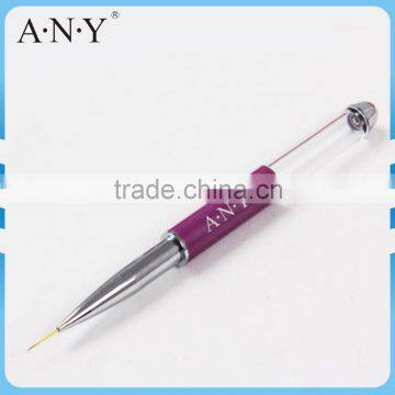 ANY Nail Art Beauty Pattern Painting and Design Metal Handle Micropainting Nail Art Drawing Brushes Nylon Hair