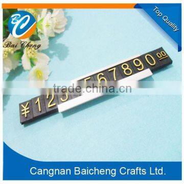 aluminum alloy base in silver color price tag