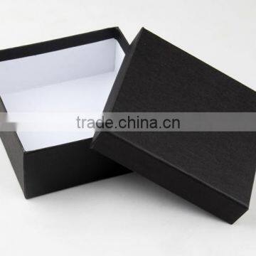 Custom grey board hat box black paper box for gift