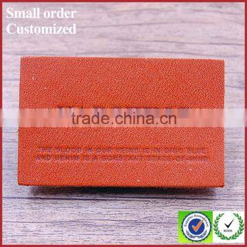 Factory cutomer shape real leather patch for jeans