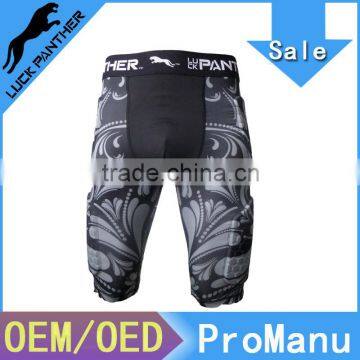 2013 New Design Sublimation Padded Football Kit Shorts