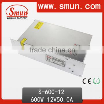 600W DC Output LED Driver 12V 50A Power Supply S-600-12