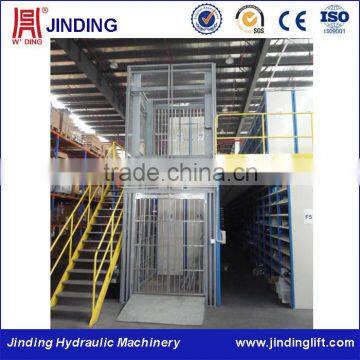 Safety warehouse fixed hydraulic goods lift elevator