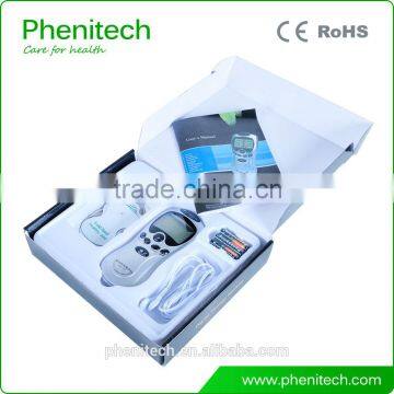 Digital therapy acupuncture massage machine with blue backlight display