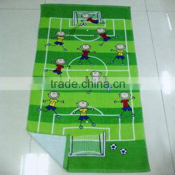 2015 Fashion Football Beach Towel of Green Color With Custom Design photo-2
