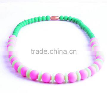 wholesale BPA free latest design bead necklace in various colors