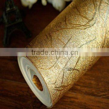 Classical Gold Foil Wallpaper Entertainment Ktv Hotel Lobby Ceiling Wallpaper Vinyl Wallpaper