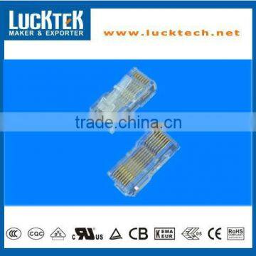 CAT.5E CAT6 UTP 8P8C STRAIGHT PIN RJ45 PLUG