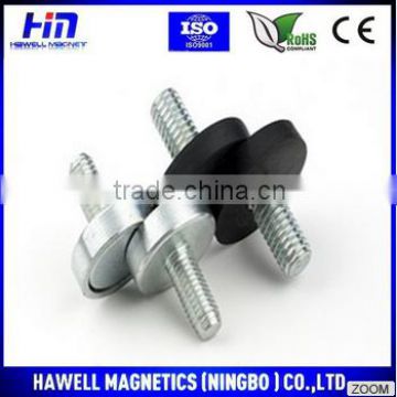 Rubber coated screw magnet