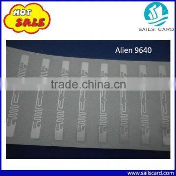 Low cost passive rfid alien wet inlay antena tag 915mhz