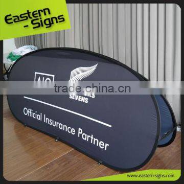 Clear Smart Indoor Outdoor Wrinkle Free Fabric Printed advertising horzontal pop up Custom Printing A Frame Banner