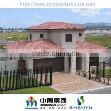 Steel prefabricated house and villa