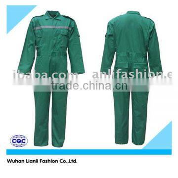 cheap safety cotton coverall with reflctive tapes