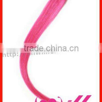 Human Hair Extenison Hot Pink Clip In Hair Extenison One Piece Clip In Hair Extensions