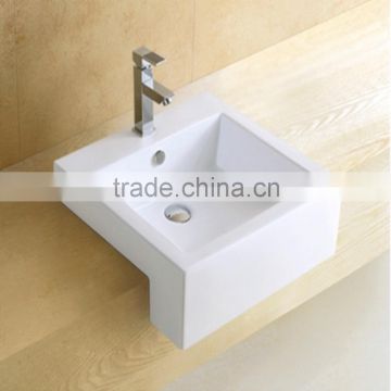 Square Shaped Semi Counter Hand Bathroom Sink