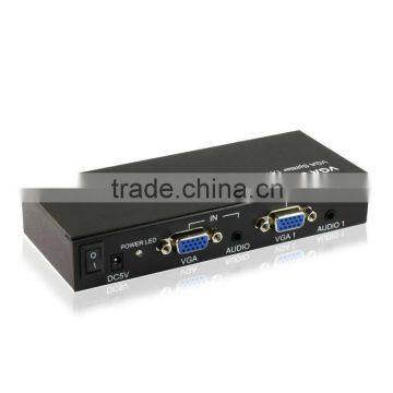 500MHz High Resolution 4port VGA Splitter video Amplified Splitter VGA 1x4 splitter