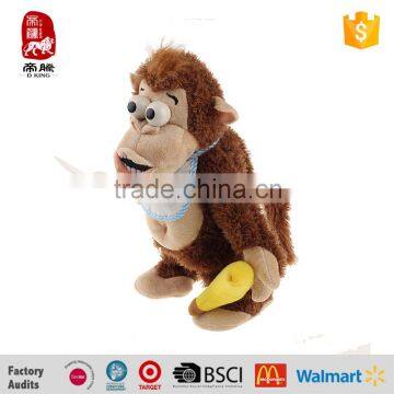 Wholesale Electronic Stuffed Animal Kids Plush Toys Monkey With Banana photo-2