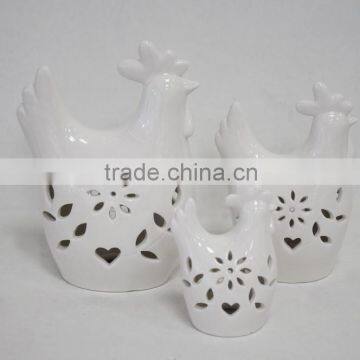 Promotional souvenir decoration ceramic chickens and roosters