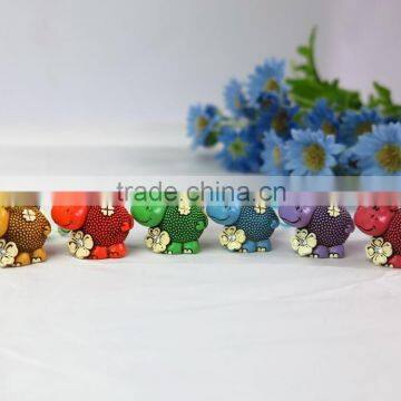 Hippo Fashion Cute Shape Resin Material Japanese Lucky Charm