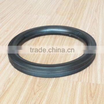 16x1.75 inch solid rubber tire with rib tread for mowers or material handling equipment