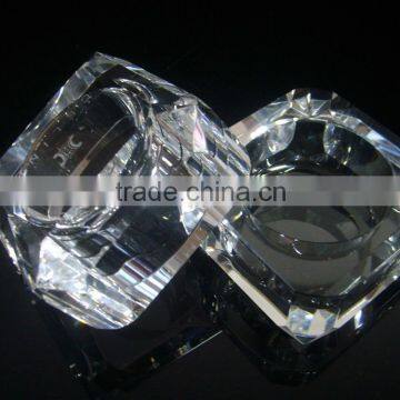 suqre shape clear K9 crystal jewllery box CMC