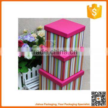 colourful nesting gift box set of 3 christmas