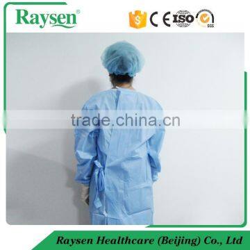 Disposable hospital CPE surgical gown with CE/ISO