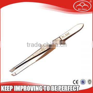 Engraved Logo Precision Flat Tip Tweezers