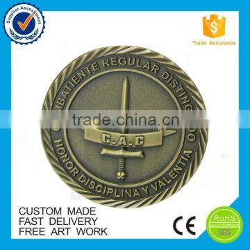 top quality brass coin souvenir metal challenge coin