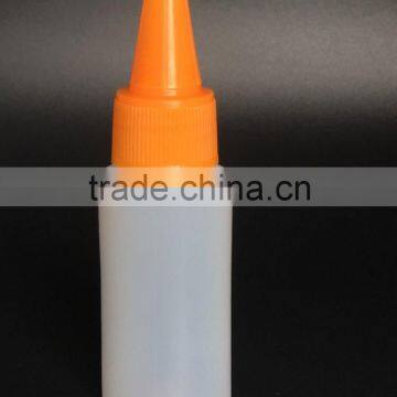 30ml frosted transparent empty pe essential oil bottles glue bottle with long nozzle cap