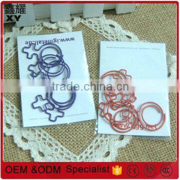 supermarket hot selling plastic giant sign symbol shape paper clip with backcard