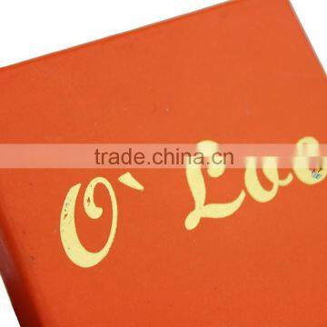 Orange Paper Packaging Gift Fancy Jewellery Box photo-6