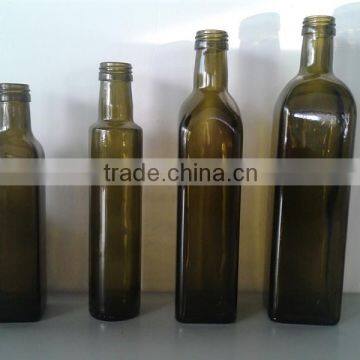 Empty bottles 500ml green olive oil glass bottle