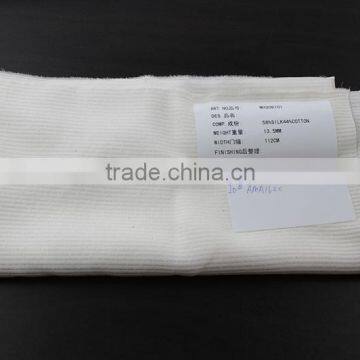 plain silk and cotton blended fabric for garment use in 2016(AMA1620)