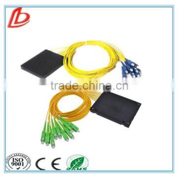 fiber optical sc/pc/apc/upc 1x8 plc splitter,fiber optic 1x8 plc splitter for FTTH