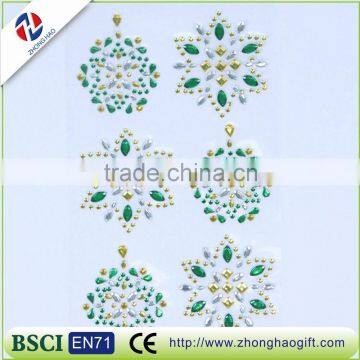 DIY polygon petals flower shape sticker design