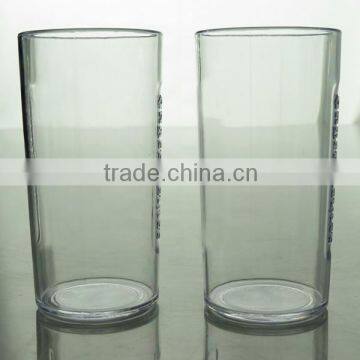 Drinkware Type Customized 5oz Transparent Plastic Glass With Embossed Logo