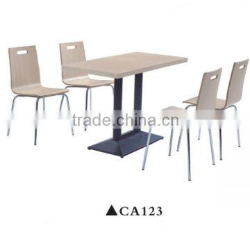 Modern restaurant dining tables and chairs kids table and bench set CA123