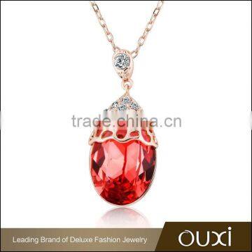 2015 OUXI fashion teen chew necklace made with Austrian cyrstal 11397