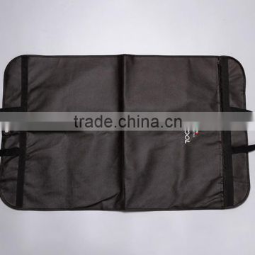 Black Zippered Custom Dress/Suit Non Woven Garment Bag