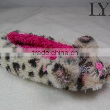 2016 wholesale leopard plush animal home ballerina