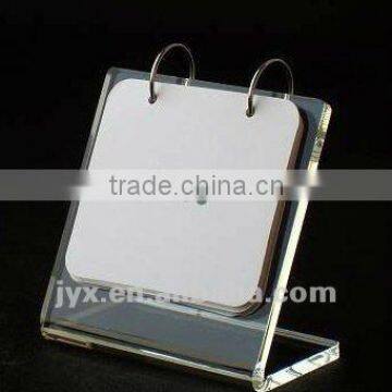promotional L shape desktop acrylic calendar stand
