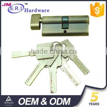 Hot sale brass material door cylinder lock with knob