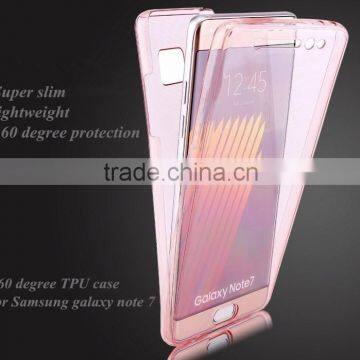 Wholesale price for Samsung galaxy note 7 360 degree full TPU case phone cover