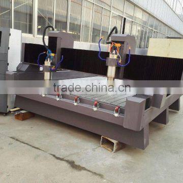 2 heads heavey cnc marble granite monuments wood stone machine